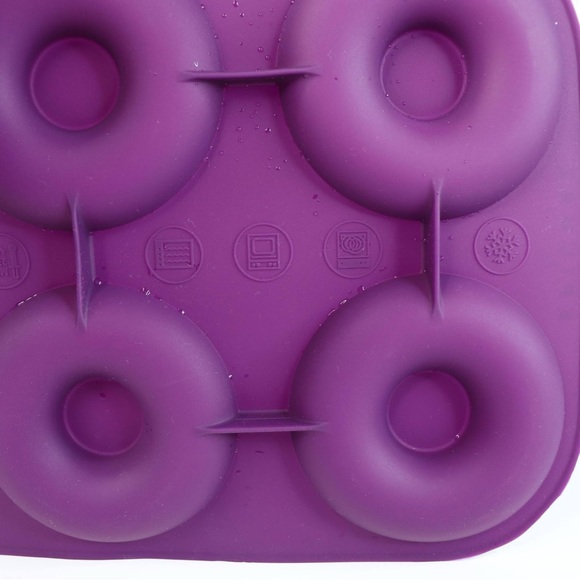Epicure Perfect Bagel & Donut Pan FGRD Silicone Non Stick Flexible Easy Release - Picture 5 of 9
